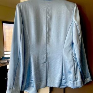 Blue INC Satin Open-Front Satin Blazer. No tags but never worn. 
Size XS